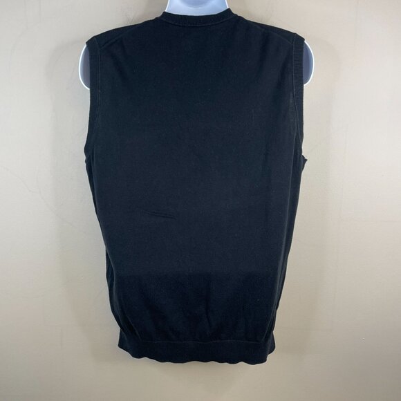 Vintage Mens Old Money Argyle Preppy Sweater Vest Large Ivy League Neutral Layer - Picture 8 of 10